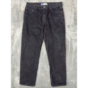 Vintage Levis 550‎ Denim Jeans Mens 36x32 Black Relaxed Fit Made in USA **read